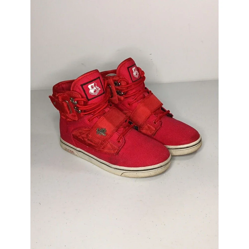 Vlado Atlas II Red Mono Footwear Size US 4 High Top Men’s Shoes Basketball